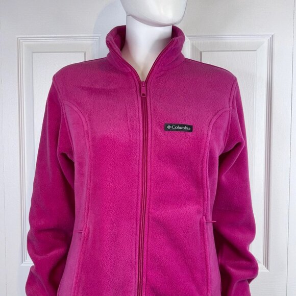 COLUMBIA BENTON fleece pink jacket XS - Picture 3 of 4